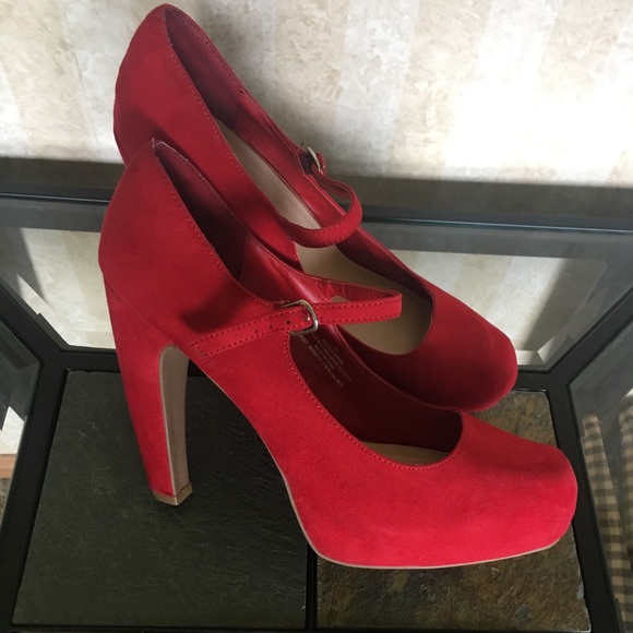 Mossimo Supply Co. Shoes - Sexy Red Mary Jane Heels